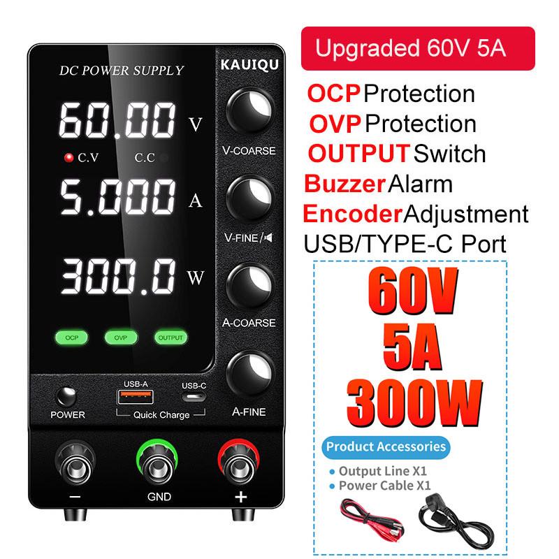 Tragbare Mini-Gleichstromversorgung Einstellbare Labor-Digitalanzeige-Netzteile Spannungsregler