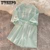 2 Piece Set Women Alphabet Print T-Shirts and Shorts Set Summer Short Sleeve O-Neck Casual Joggers Biker Shorts Outfit