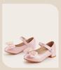 Collezione Inverno 2025: Tacchi Alti da Principessa per Bambina - Scarpe in Pelle con Fiocco per Bambini, alla Moda e Versatili