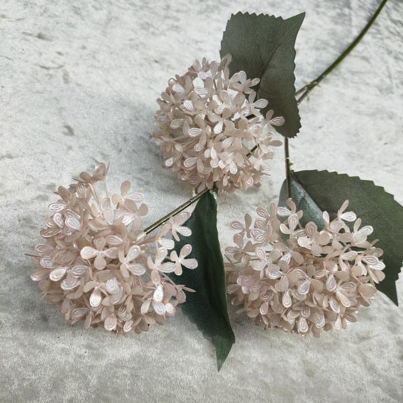 Artificial Snowball Hydrangea Stems Multibranch For Wedding Home Decor Gift