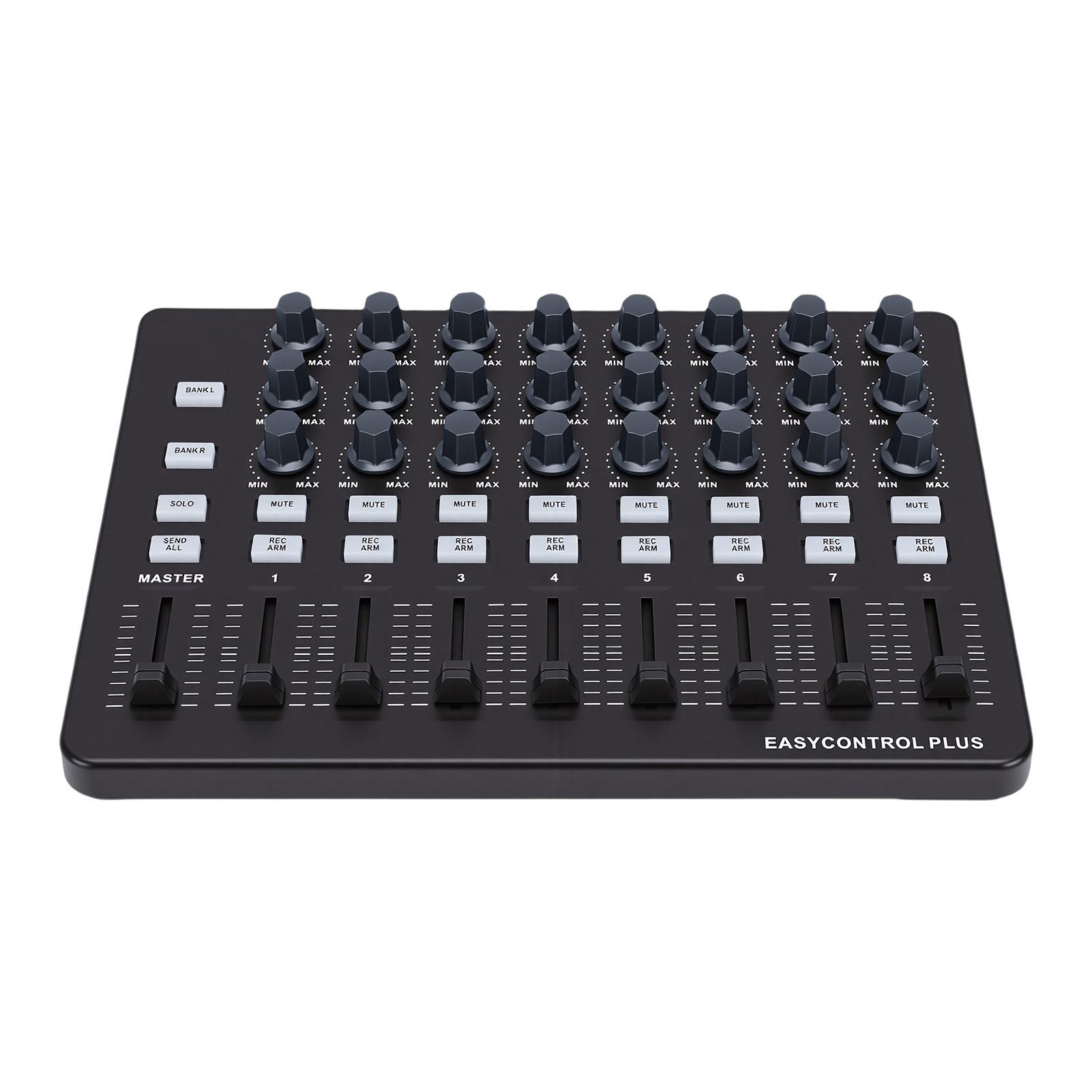 MIDI Keyboard Controller Portable MIDI Controller Music Creation Tool Control Knobs Push Sliders Buttons for