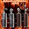 Outdoor Portable Lighter Bottle Keychain With Containing Cotton Core