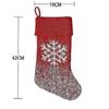 Christmas Decorations, Thick Knit Christmas Socks Gift Bag Santa Snowman Deer Socks 1pcs-red - RIpj