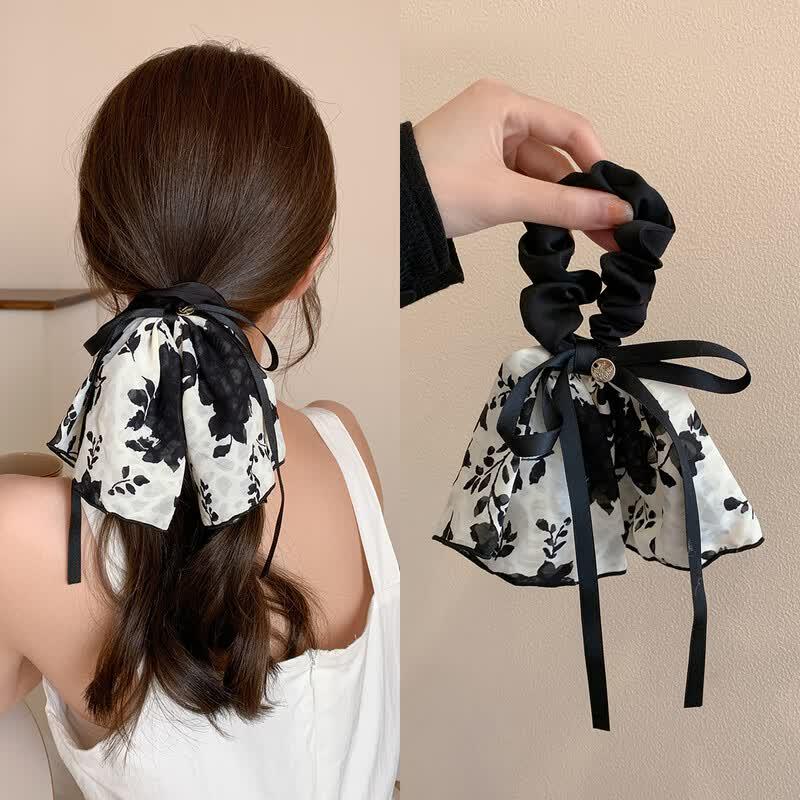 CHIMERA Retro Ink Bow Hair Tie 1 Piece
