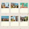 1pc, 2026, City Scenery Wall Calendar, Famous Landmarks & Architecture Series, 12 Designs, Wall Calendar, Birthday, Christmas