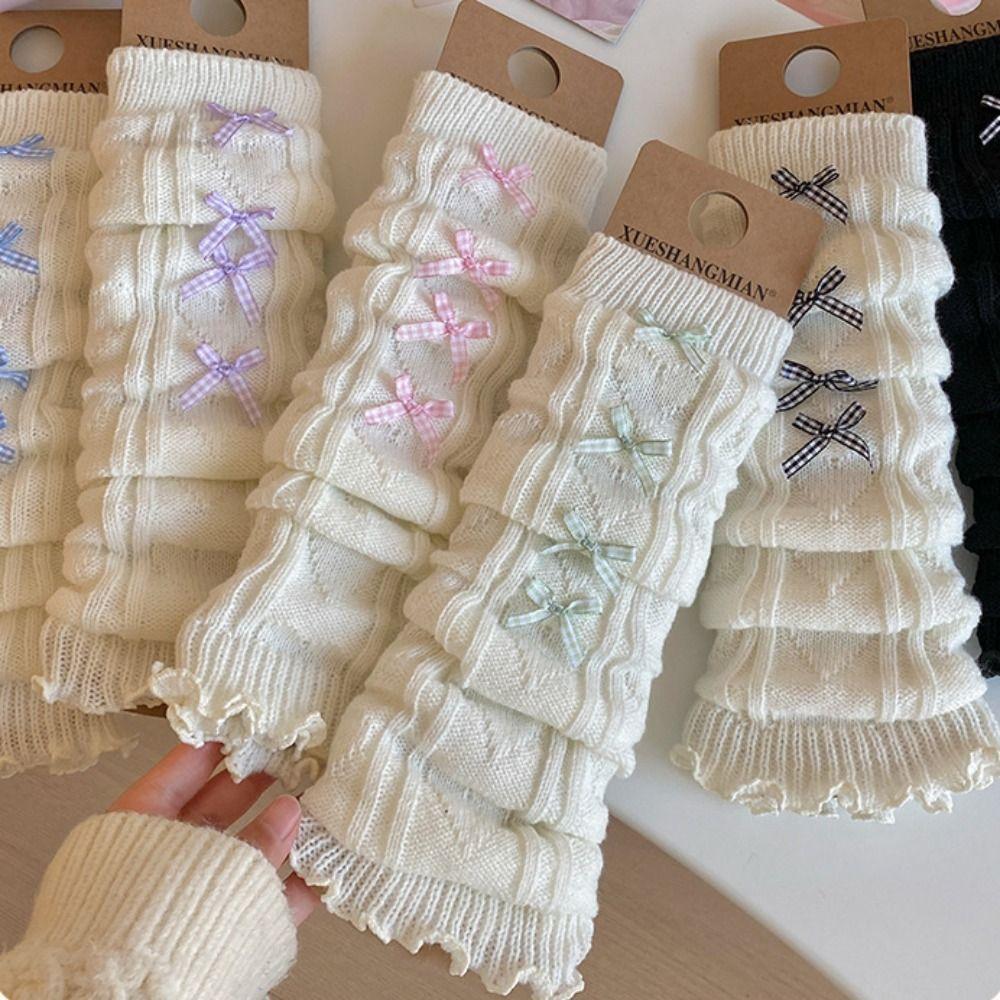 Winter Warm Calf Sleeves Cotton Leg Cover Fashion Knitted Boot Stockings