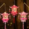PVC DIY Craft Material Kit Glowing Hanging LED Lantern Mid-Autumn Festival Lantern  Gift