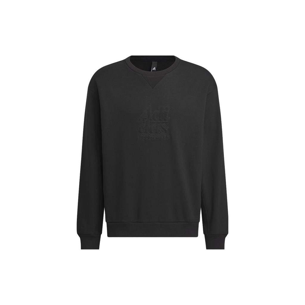 New Adidas Graphic Sweatshirt Sweatshirt Men's Black IT3974