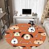 1pc Dogs Bones Office Round Area Rug, Indoor Mat Suitable For Office, Under Office Chairs Bedroom Living Room Home Decor, Room Deco