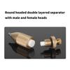 Industrial Male Female Connector Double Chamber Separator 30MPa Pressure Resistance Pneumatic Coupler for Diving