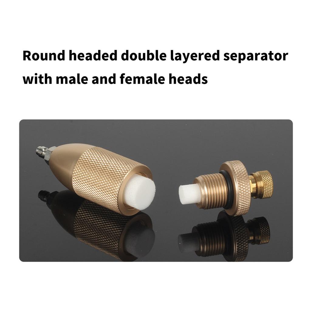 Industrial Male Female Connector Double Chamber Separator 30MPa Pressure Resistance Pneumatic Coupler for Diving