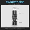 MAXGTRS 1/2x H4 9003 Hi/Lo Beam LED Mini Projector Lens Headlight Canbus Automobile Lamp LHD 12000LM Focused Motorcycle Light