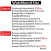 22mm/20mm  Strap for Samsung Galaxy Watch 5 3 4 40mm 44mm 46mm 45mm 42mm Gear S3/S4/S2 Frontier Sport Active 2  for Huawei Watch for Buckle Bracelet