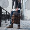 Genuine Leather Bag Handmade Cowhide Backpack Men's Large-capacity Motorcycle Men's Bag Cycling Travel Leather Bag Tide Brand Computer Backpack