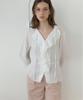 RE L Freya Ruffle Blouse (White)