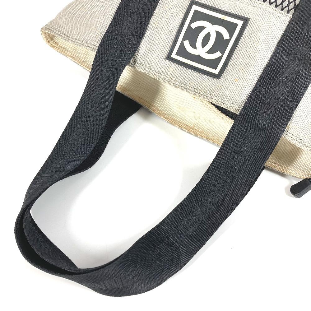 Chanel Sportliches CC CC Mark Logo Mesh Tragetasche mit Beutel, Vertikale Umhängetasche