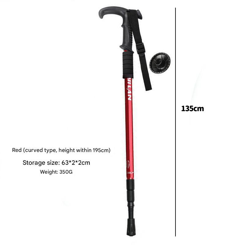 Outdoor Hiking Poles, Retractable Climbing Canes, Aluminum Alloy Walking Sticks, Canes, Walking Sticks