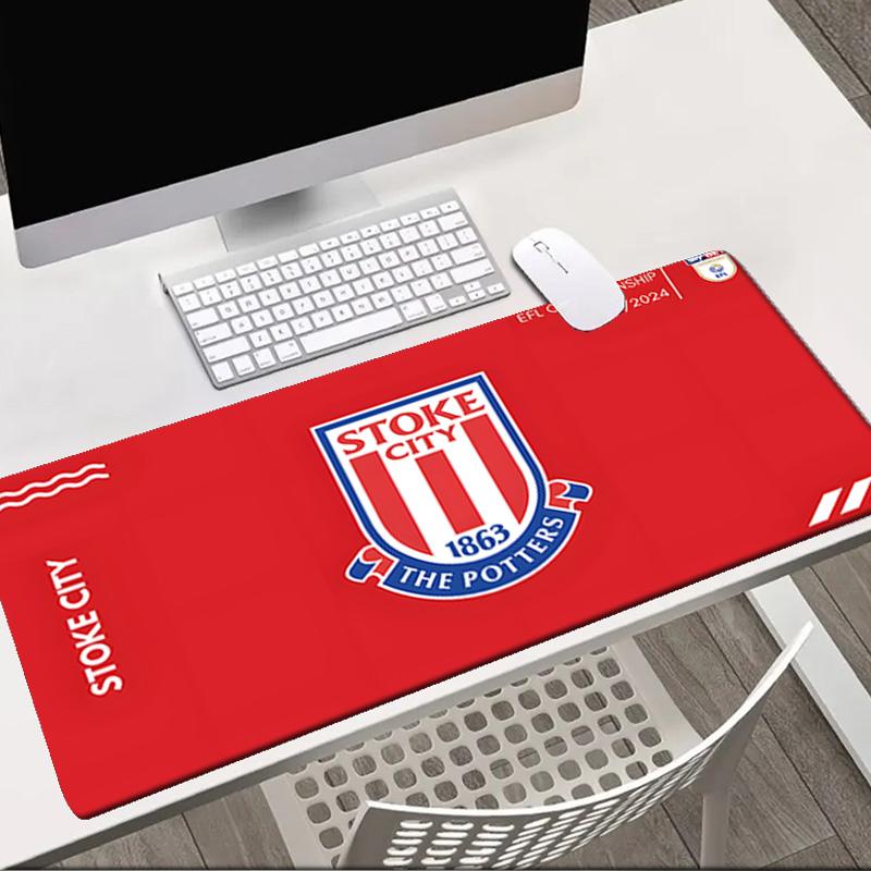 Stoke City Football Club   Mouse Pad Office Desk Mat, Gaming Mouse Pad Mousepad, Keyboard pad,Heavy-Duty Non-Slip Rubber Backing, Gift
