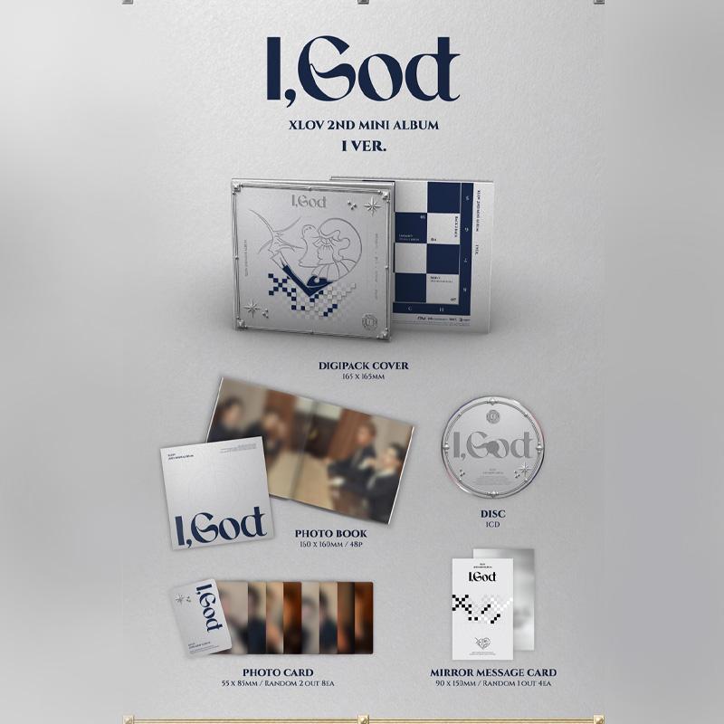 XLOV 2nd Mini Album I,God (I Ver. / G Ver. / O Ver. / D Ver.)