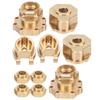 Brass Rear Portal Drive Housing Drive Axle Mount Set for Traxxas TRX4 TRX6 110 RC Crawler