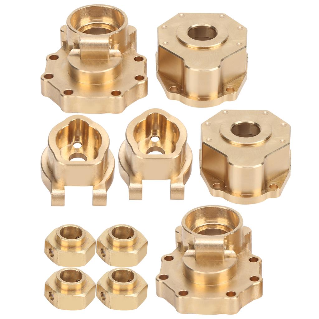 Brass Rear Portal Drive Housing Drive Axle Mount Set for Traxxas TRX4 TRX6 110 RC Crawler