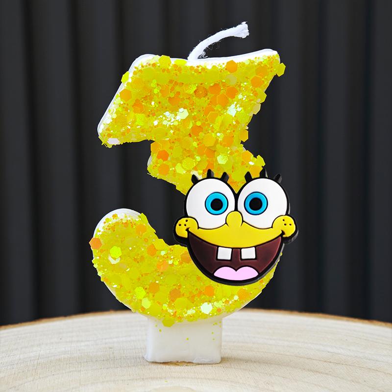 Cute Candle Anime Number 0-9 Kids Birthday Cake Decoration Supplies Cute Cartoon Party Accessories Supplies