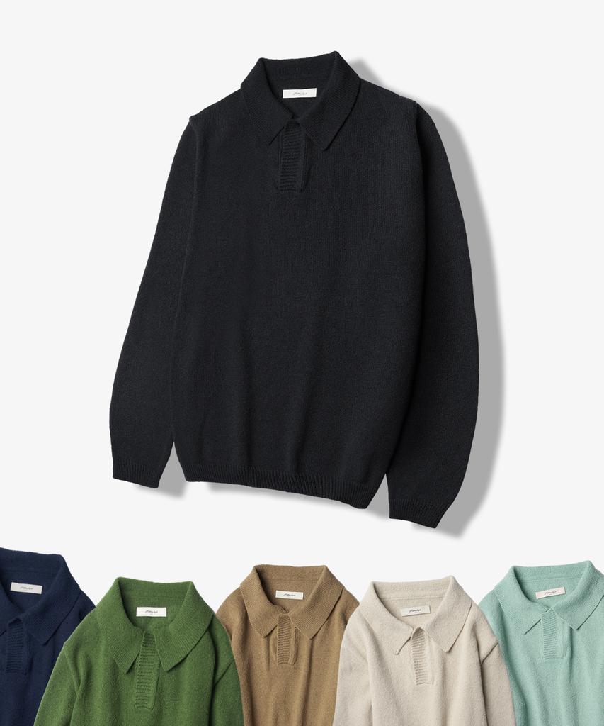 HALBKREIS LAYOUT T20026 Boucle Collar Knit_6 Color