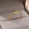 Stainless Steel Ocean Starfish Open Rings For Women Girls Gold Color Finger Rings Wedding Summer Jewelry Party Gift Anillos