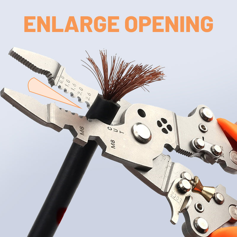 Multi-Function Folding 14-in-1 Wire Stripper Wire Cutter,  Labor-Saving Electrician Pliers, Crimping Pliers,Hand Compact Tools
