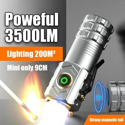 Mini Baterka 18350 Ultra Výkonná LED Baterka 3500LM Super Silná Baterka Vysokovýkonná LED Baterka Malá Lampa