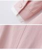 2025 Spring Women's Color Block Long Dress with Belt and Turn-Down Collar