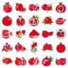 50 Cute Pomegranate Cartoon Stickers for Kids - Waterproof Decorative Fruit Stickers for Journals