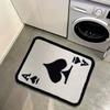 Spade A Playing Card Shaped Rug Soft Fluffy Anti Slip Bedroom Living Room Floor Mat Unique Trendy Home Decor