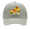 Adjustable Hat Featuring an Cartoon Excavator a Breathable Baseball Cap That Provides Cozy Suitabl Sandwich Baseball Cap