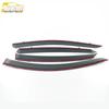 Bestune B70 2014-2018 Rain Guards Trim: 3D Stainless Steel Visor Strips