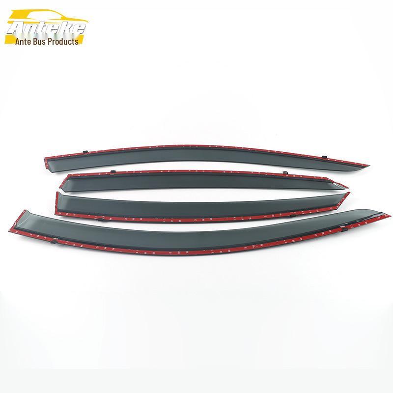 Bestune B70 2014-2018 Rain Guards Trim: 3D Stainless Steel Visor Strips