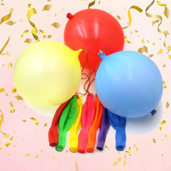 50 Stück Schlagballon mit Gummiband Hohe Elastizität Große Menge Geruchlos Koordination