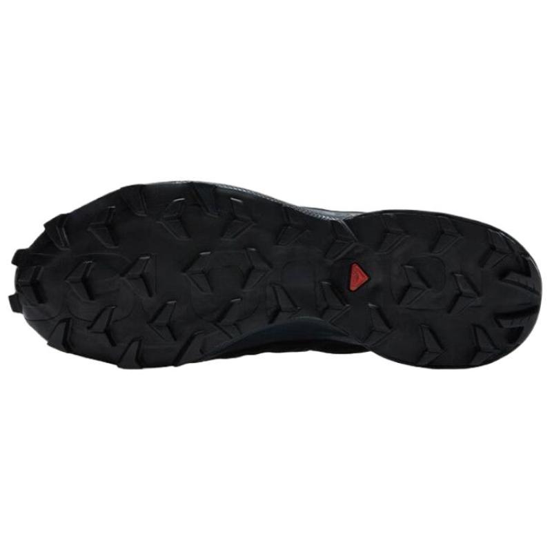 SALOMON Abrasion Resistant Breathable Low Top Running Shoes Men's Black Sneakers 475678