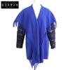 Moncler MANTELLA Fringe Stole Cape Jacket Jacket S blueUsed