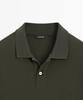 Masimodutti Microtextured Cotton Pique Polo Shirt