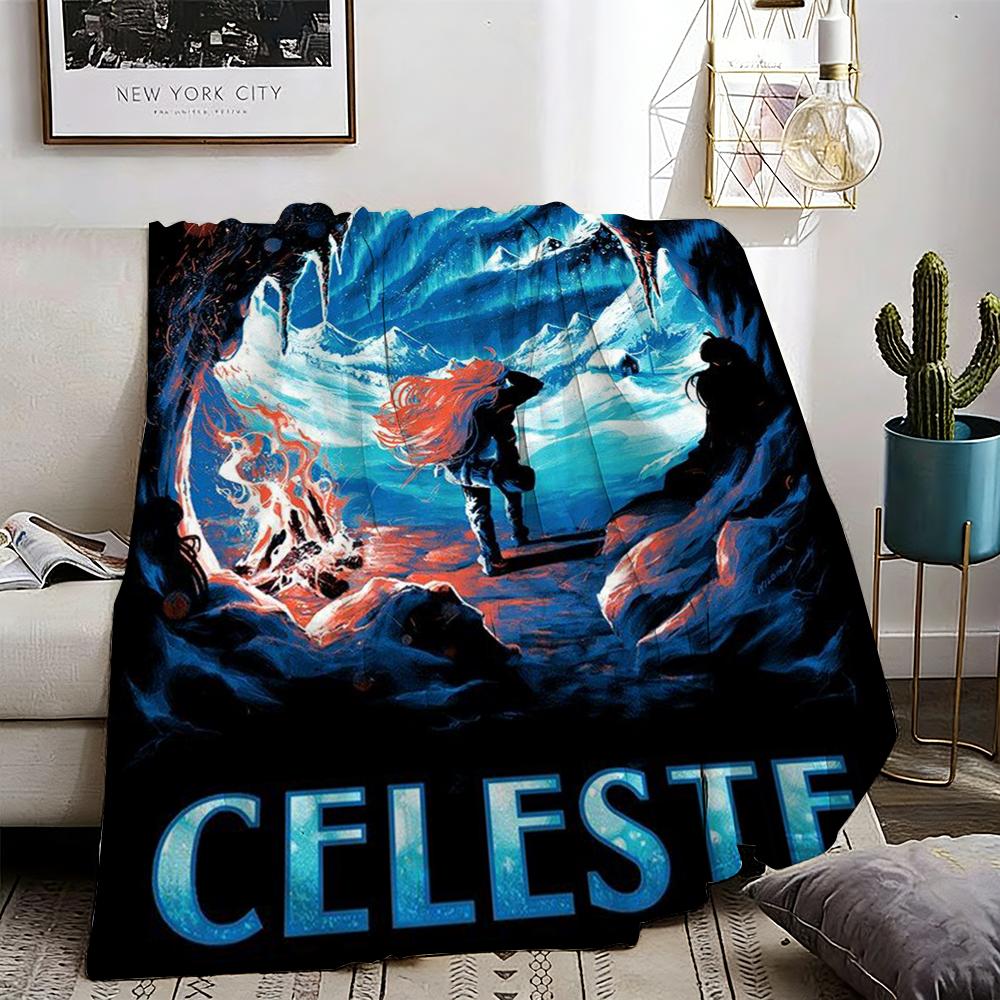 Celeste Throw Lightweight 240g Flannel Blanket Soft Skin-friendly for Summer Cooling 75X95CM