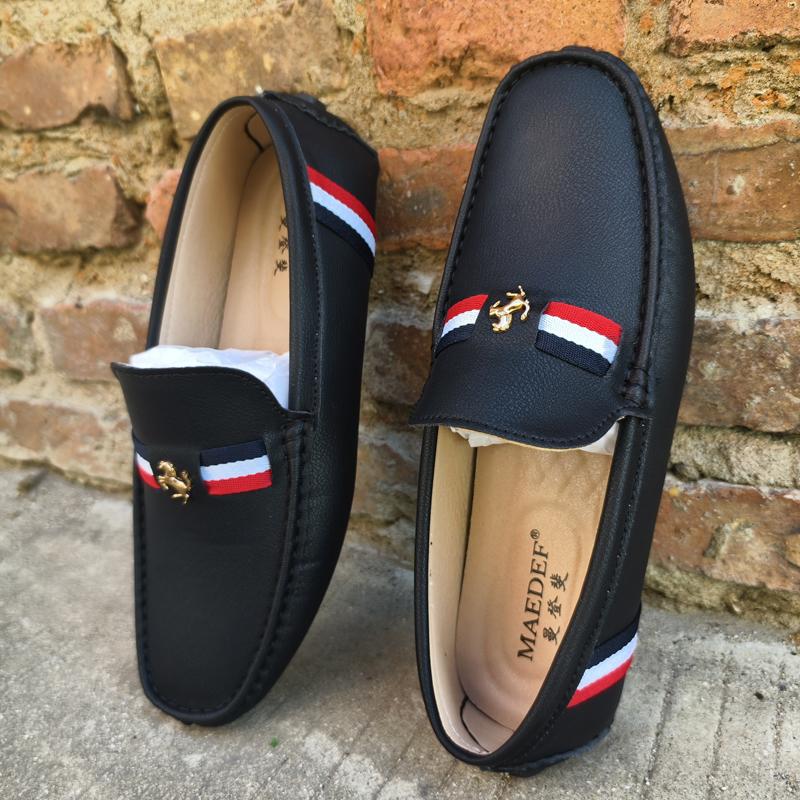 Loafers Men New Design PU Leather Loafers for Man Casual Slip on Moccasins Men Comfy Brown Moccasin Driving Loafers for Men