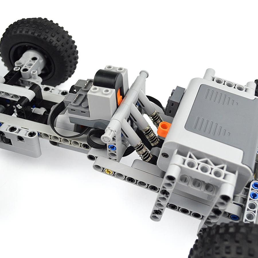 MOC Technical Building Blocks Racing Car Remote Control Electric RC Car Power Function Motor Parts For Children Gifts Leduo
