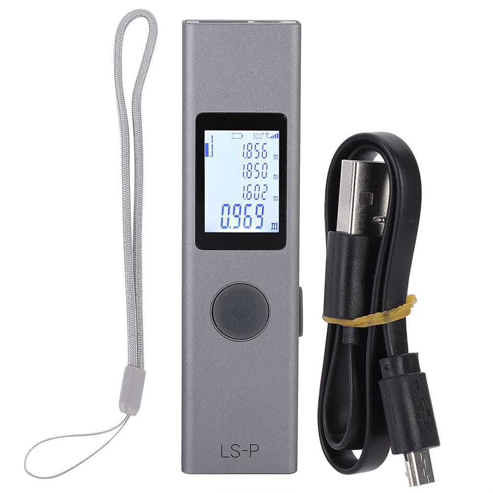 40m Digital Large USB Distance Measuring Volume Warehouse Capacity Rangefinder, Screen, Charging, Compact, Device, Measurement,