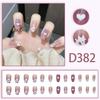 Summer Fresh Peach Heart Ombre Nail Art with Diamond Accents