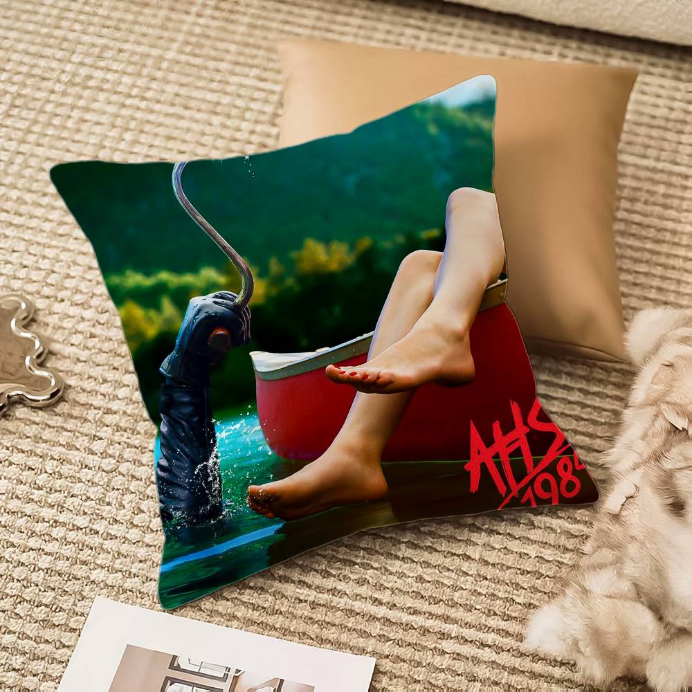 A-american TV H-horror Stories Pillow Case Anti-dustmite Invisible Zipper Sofa Bed
