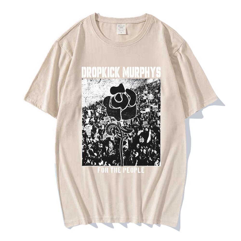 Dropkick Murphys FOR THE PEOPLE T-SHIRT Manica Corta Cotone Unisex Streetwear Girocollo Moda Uomo Donna T-shirt Abbigliamento Grafico