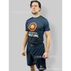 Men Cycling Jersey Set Short Sleeve T-shirt Shorts Breathable Training Sportwear