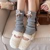 Y2K Horse Doll Leg Warmers Sweet Women's Stockings Rabbit Knit Bear Bow Leggings  Autumn