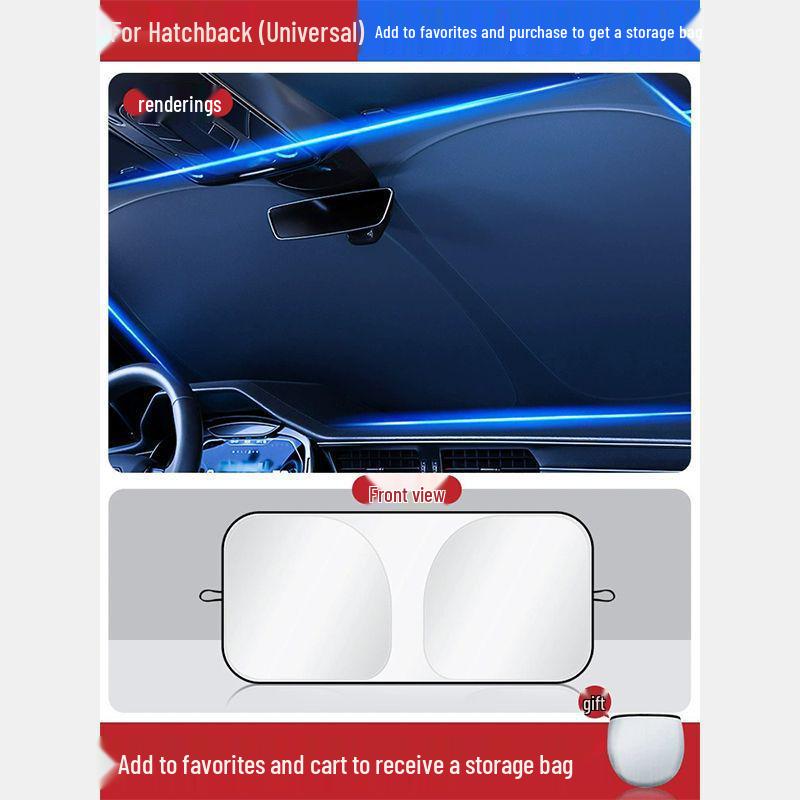 Universal Car Sunshade: Heat-Insulating Window Cover for Summer Cooling
